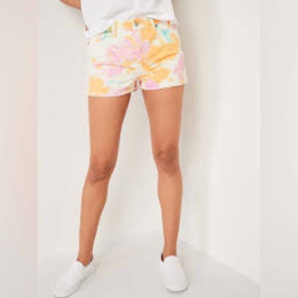 NWT Old Navy Tye Dye Button Fly Shorts - Picture 2 of 11